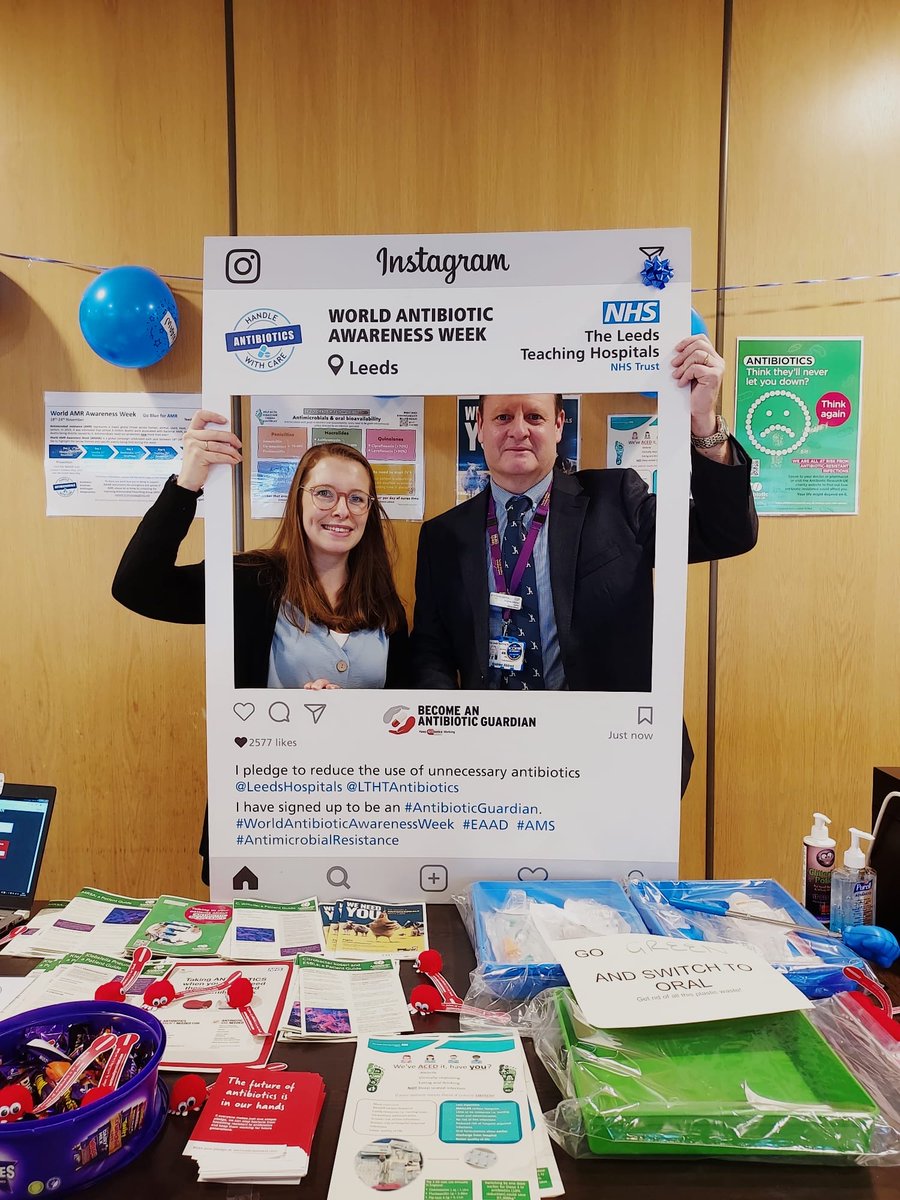 KellyAtack's tweet photo. @AlldredAndrew has made his #AntibioticGuardian pledge this morning, have you made yours? #WAAW #WAAW23 https://t.co/dQi0AiV8Pl
