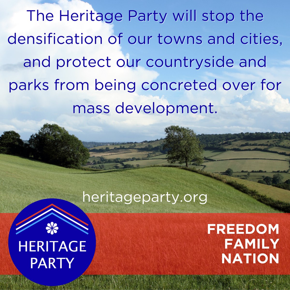 Protect our Heritage. Join us today. heritageparty.org