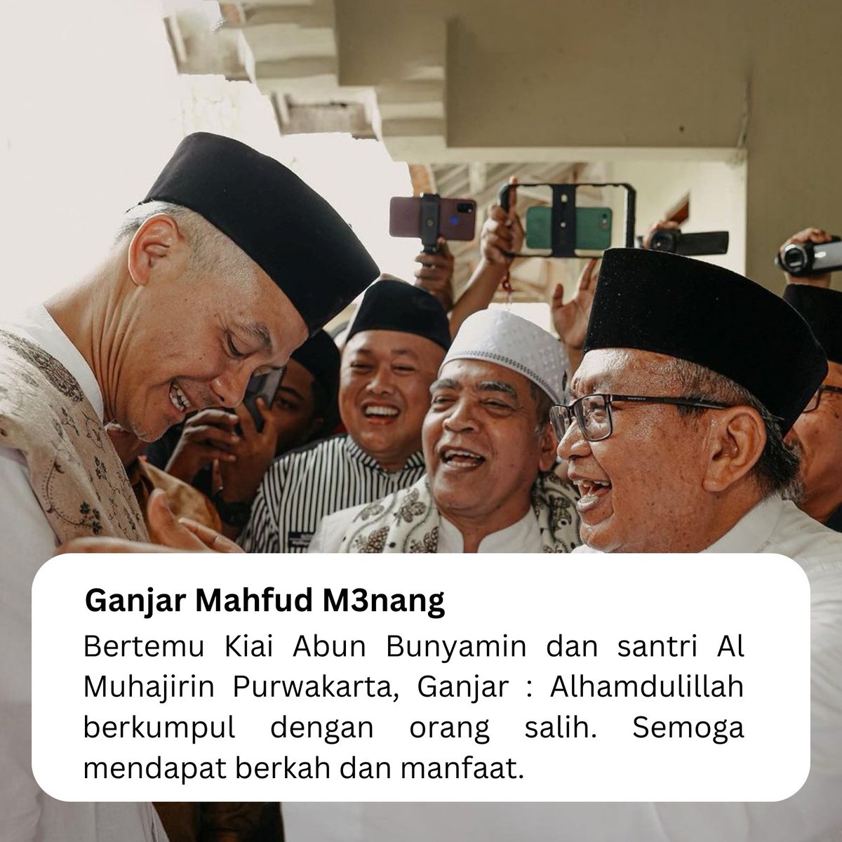 Keberanian Pak Ganjar membawa narasi undang-undang pesantren menunjukkan bahwa beliau tidak takut menciptakan perubahan yang positif @MYusfiq 
GAMA M3nang