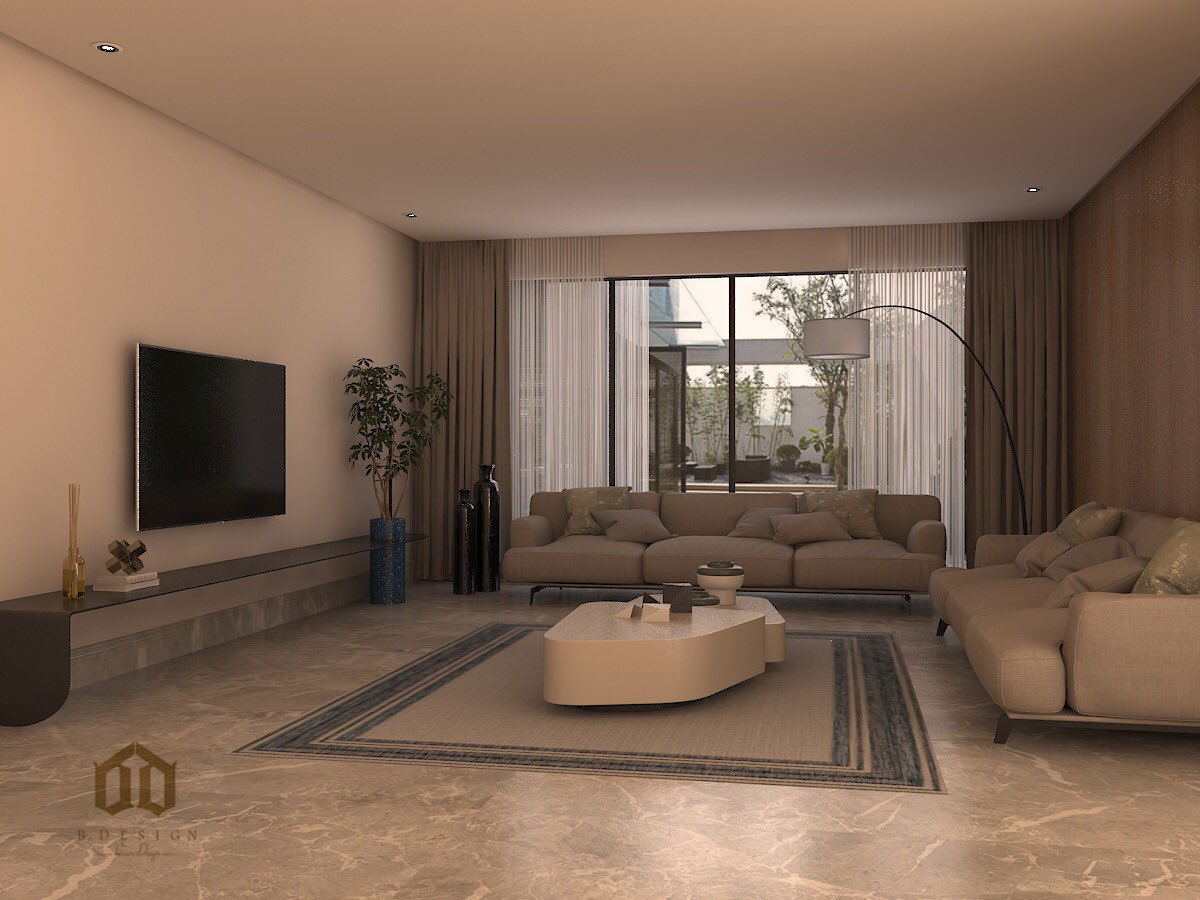Bdesignksa1's tweet photo. من أعمال��ا : |ملحق خارجي| صمم بنمط المودرن،استخدمنا الالوان الحيادية مع لمسة من اللون الازرق إضافة إلى اختيارات مميزة لأثاث مريح لجعل المكان اكثر احساس بالراحة. |وحدة التلفاز | مكونة من الزجاج الاسود و |حوض الزرع| من الرخام تداخلت مع بعضها كعنصر واحد أضافت طابع ��اص ومميز للمكان🤍 https://t.co/pTYhJ9feFf