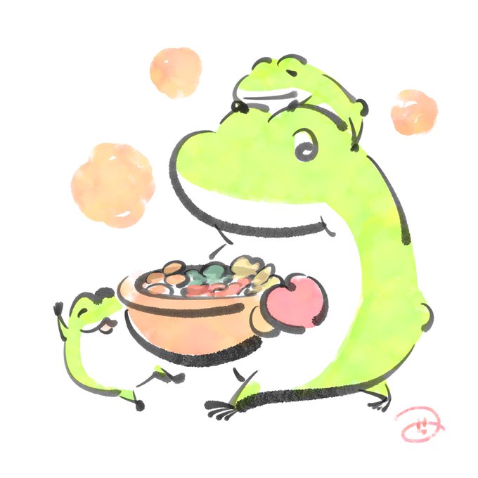 「食べ物 カエル」のTwitter画像/イラスト(新着)