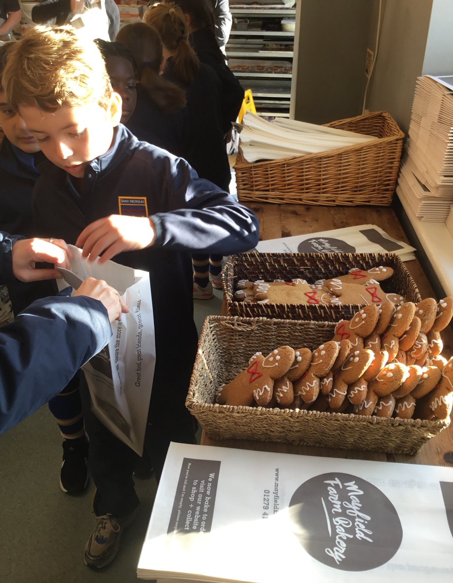 SaintNicksSch's tweet photo. #StNicksYear3 have had a fantastic morning  @MayfieldFarmBak on Friday,  learning all about money. Pupils enjoyed picking their own gingerbread, paying for it at the counter, checking the change and of course enjoyed the taste! #StNicksOutdoorLearning #StNicksDiscover https://t.co/1tnCLMnUiZ