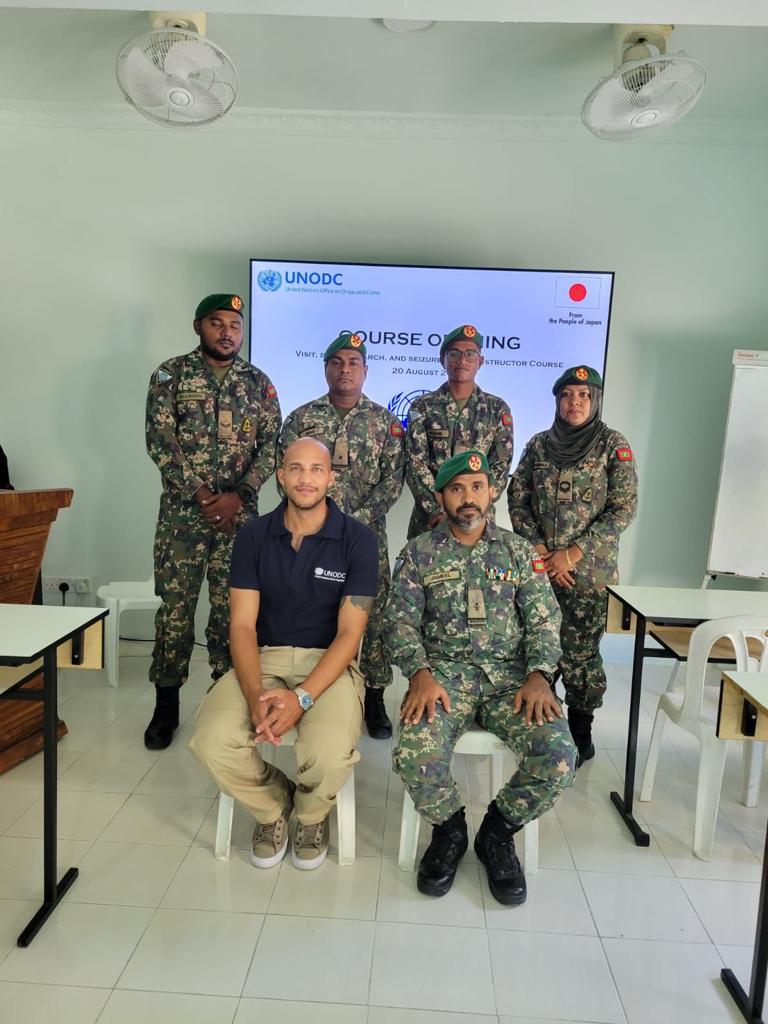 @UNODC_MCP concluded #VBSS Instructors Course to @MNDF_Official in #Maldives🇲🇻! Course practical & theoretical sessions included: 👨‍💼Student management 📄Theory lesson structure 📈Skills analysis Funded by @JapaninMaldives 🇯🇵 #BorderManagement