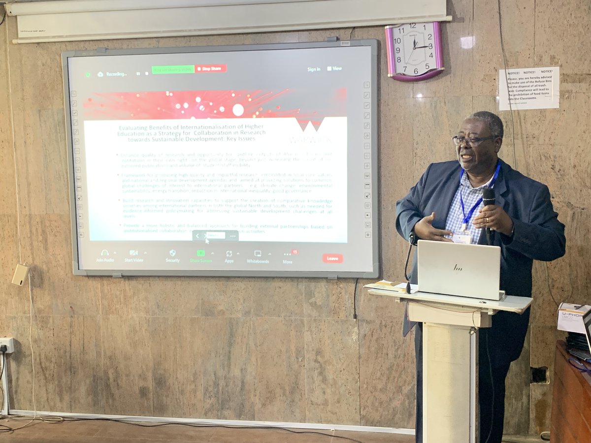 'There can be no global institutional strategy without Africa' - Franklyn Lisk @uniofwarwick at #ARUA_2023 on why Europe's universities need to engage with Africa. A perfect cue for #GoingGlobal2023 discussions taking place this week in Edinburgh @HEGoingGlobal