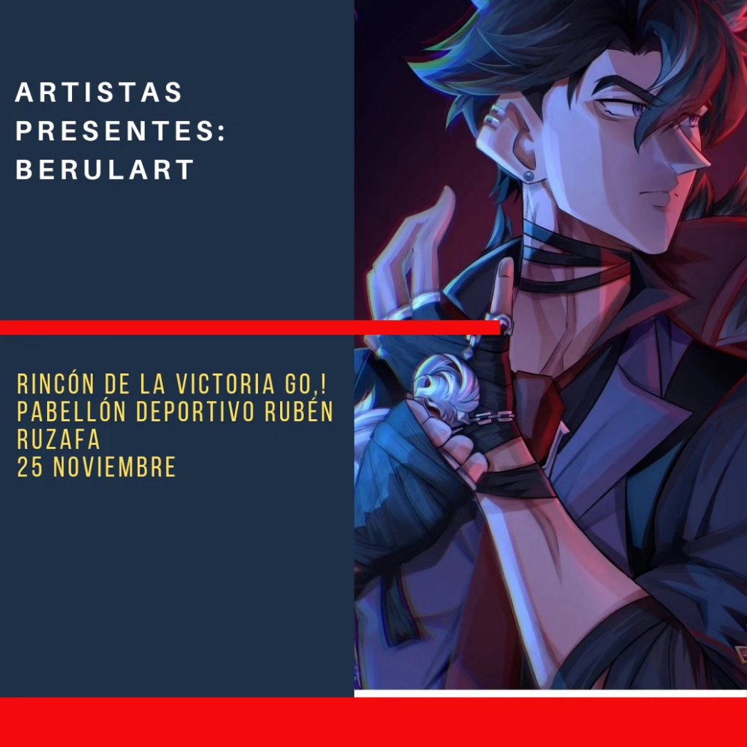 Ya casi completamos el listado de artistas que estarán con nosotros en #rincongo este sábado 
<a href="/Nanakii_chan/">Nanakii ✨️</a> <a href="/berulart/">Berulart</a> y <a href="/Wollyworldd/">Wollyworld</a>