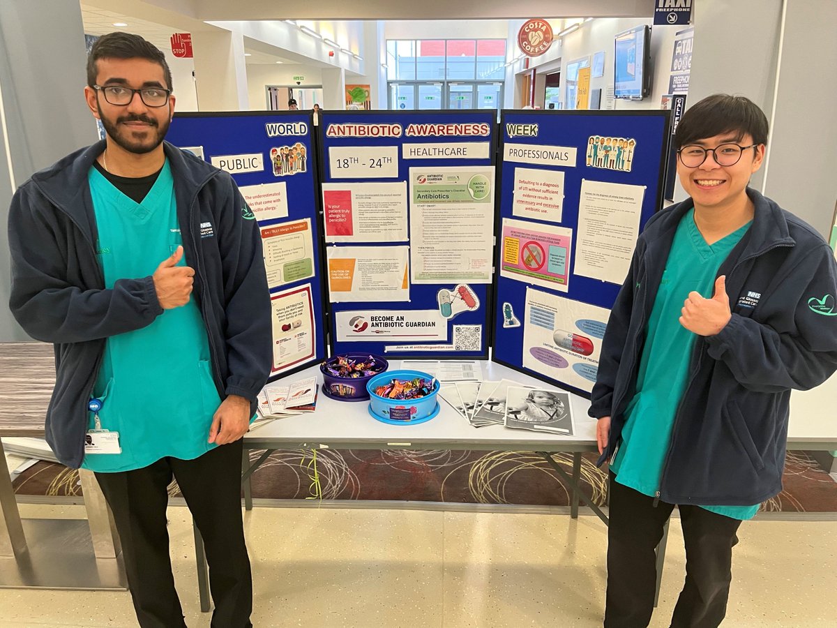 At the start of World Antimicrobial Awareness Week please pop down to Hartshead South to see our Pharmacy stall. Plenty to learn for patients and the MDR alike. 
#WAAW #AMR