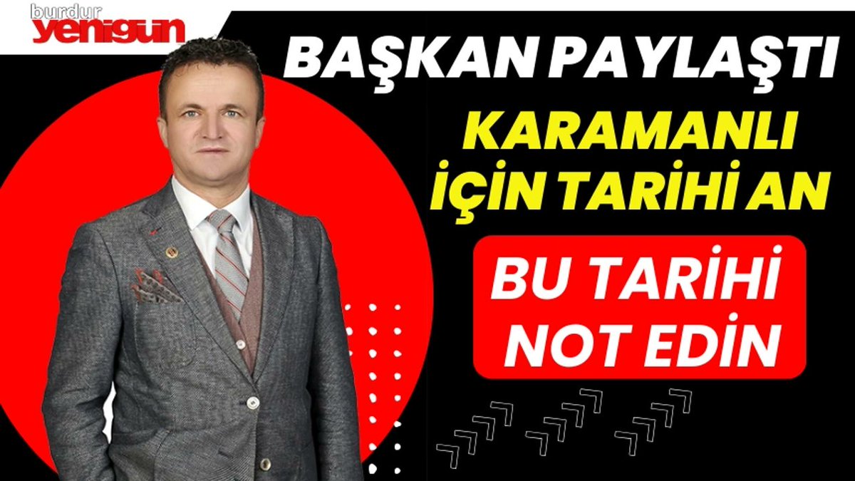 Bu Tarihi Not Edin! Karamanlı'da Tarihi An
burduryenigun.com/bu-tarihi-not-…
<a href="/fatih_selimoglu/">Fatih Selimoğlu</a>
