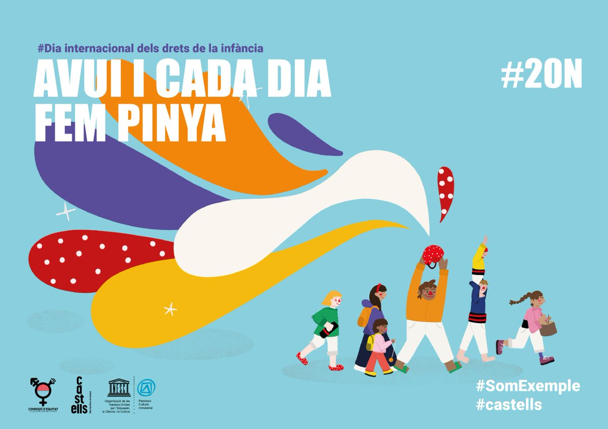 sommagentes's tweet photo. Avui reivindiquem del Dia Internacional dels drets de la Infància! 

#Somexemple @castellscat https://t.co/n6akUAYfhP