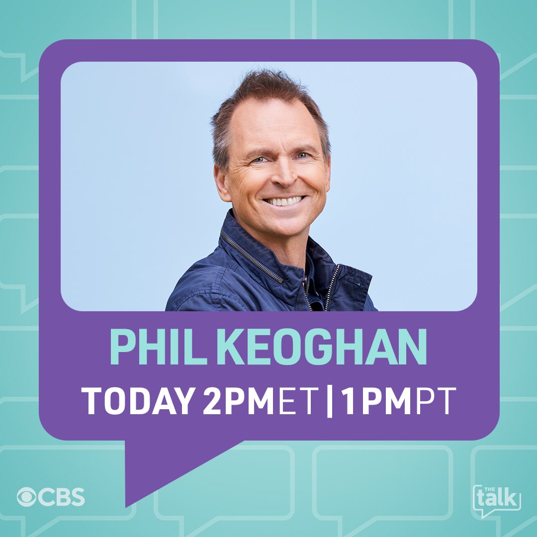 .@PhilKeoghan is joining us today🙌