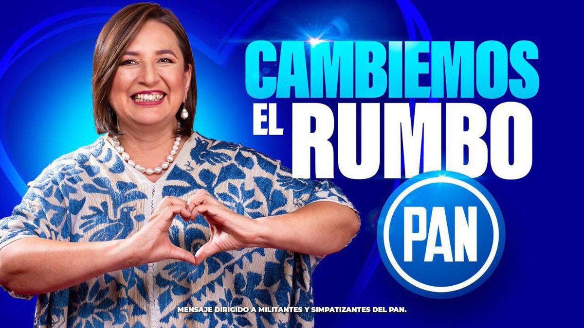 LuisAguileraO's tweet photo. ¡Es momento para que juntos #CambiemosElRumbo con @XochitlGalvez llevaremos la #eXperanza a cada rincón de nuestro México🇲🇽! https://t.co/mPrnOEykXD