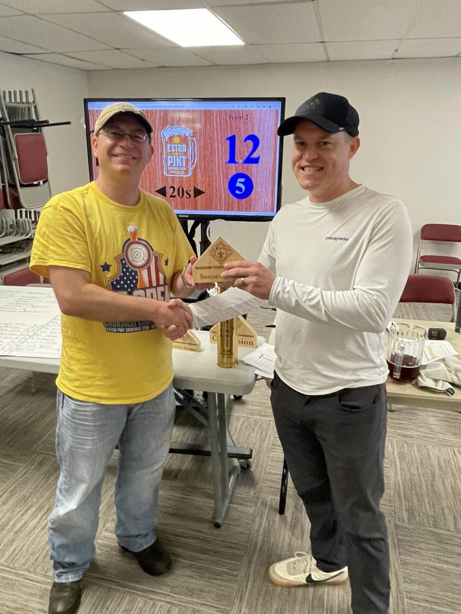 ExtraPintDallas's tweet image. Photos from this weekend’s action at the 2023 EPCC Houston KofC Singles Tournament.
Pool C winner Toni Broussard
Pool B winner Rod Nicholson
3rd place Josh Molloy
2nd place Justin Frerich
1st place Mark McCleary
Over $500 was raised for charity
#crokinole