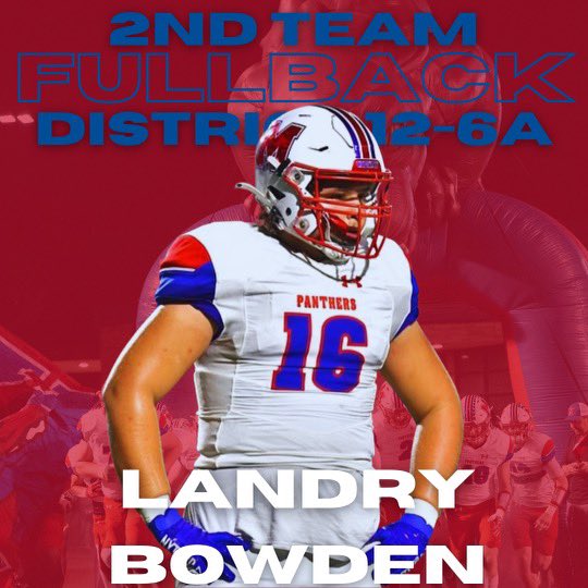 Congratulations to our 2nd team all district skill players! @landry_bowden @Con13Way #unity #panthernation