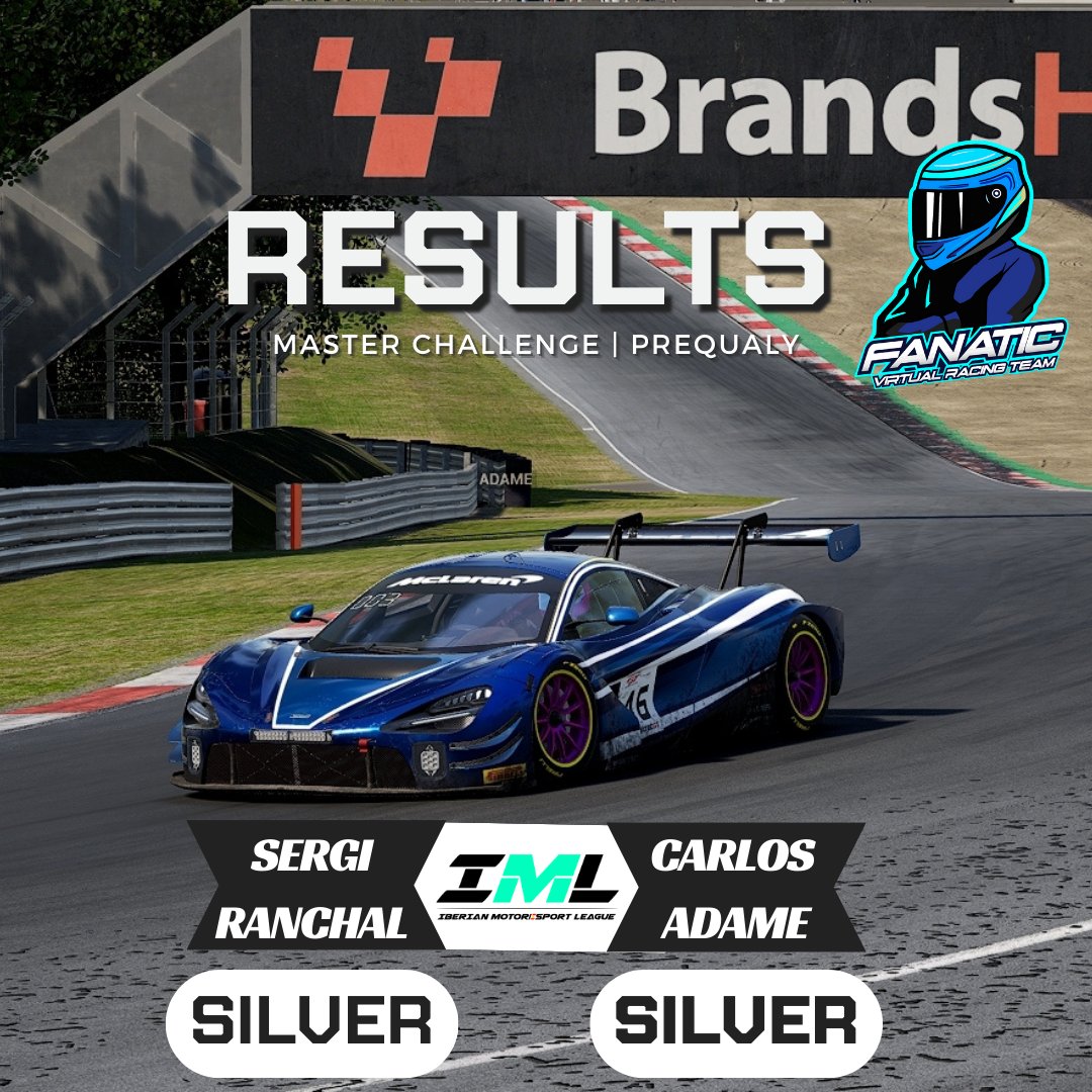 ♦️♦️♦️ Resultados ♦️♦️♦️

📝 <a href="/IberianMLeague/">IberianMotoresportsLeague</a> #ACCPC

🟡PREQ

-ELITE-
👤 <a href="/Pol_AERI/">Pol Aeri</a>  SALA PRO
👤 FVRT_Josepolo

- ACADEMY-
👤 <a href="/SergiRandall/">SergiRandall</a> SALA SILVER
👤 @xx89_x SALA SILVER

💼 <a href="/PlayseatSpain/">Playseat Iberica Internacional SL</a> @jobandplay
<a href="/latidoshop/">Latido</a> <a href="/MotorMatchRC/">MotorMatch RC</a>

👥 @fusionracinggirls <a href="/Communityfrgirl/">Community fusion Sim Racing Girls</a>
