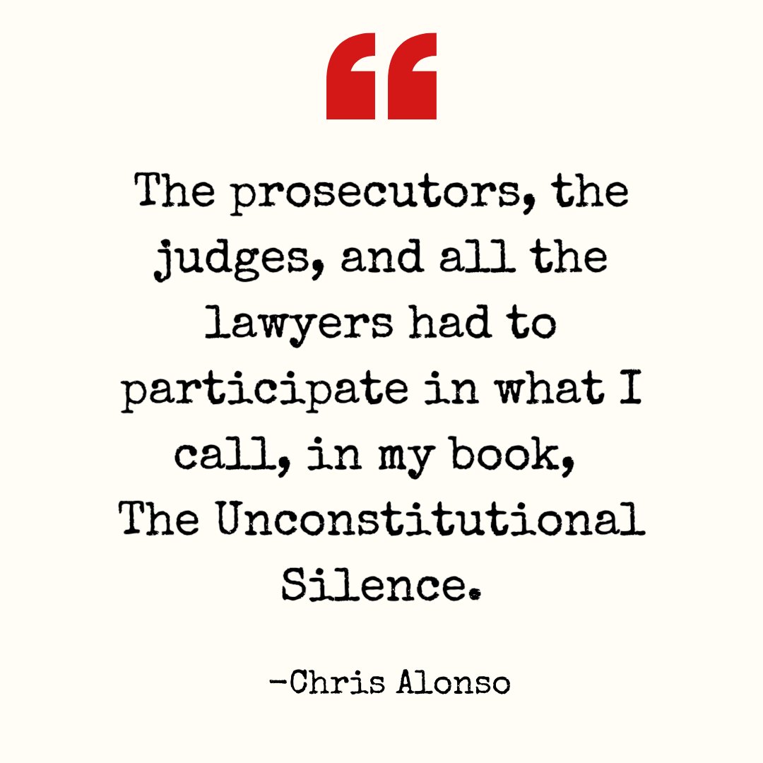 Write4Rev's tweet image. Locked behind bars, Chris Alonso's book exposes 'The Unconstitutional Silence' prevailing among prosecutors, judges, and lawyers. A call to unveil the hidden injustices and demand change. 📚✊ #CriminalJustice #BreakTheSilenc