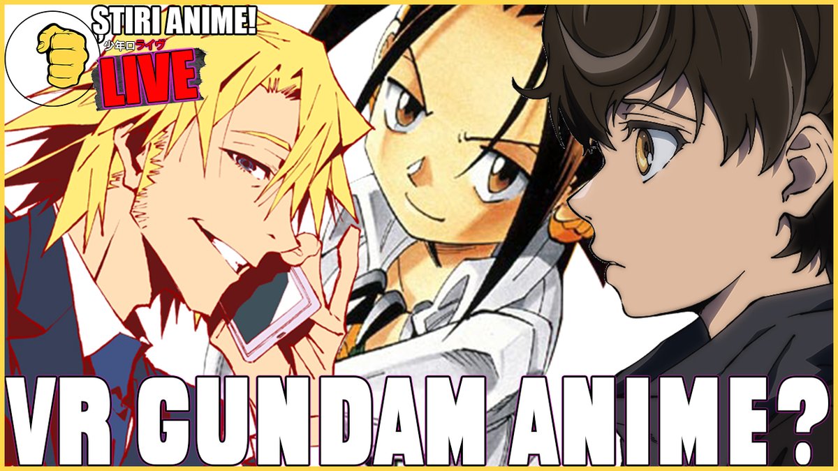 ShonenRo's tweet photo. Azi la SRL CELE MAI NOI STIRI ANIME! VR #GUNDAM #ANIME? TRAILER NOU PT. #GreatPretender #TowerOfGod NOUL #shamanking+MULTE ALTELE! #LIVE #no2 https://t.co/gzfoHbabYP #twitch #podcast #Romania #stream #streaming #twitchtv #twitchstreamer #twitchstream https://t.co/eF0m1blDKN