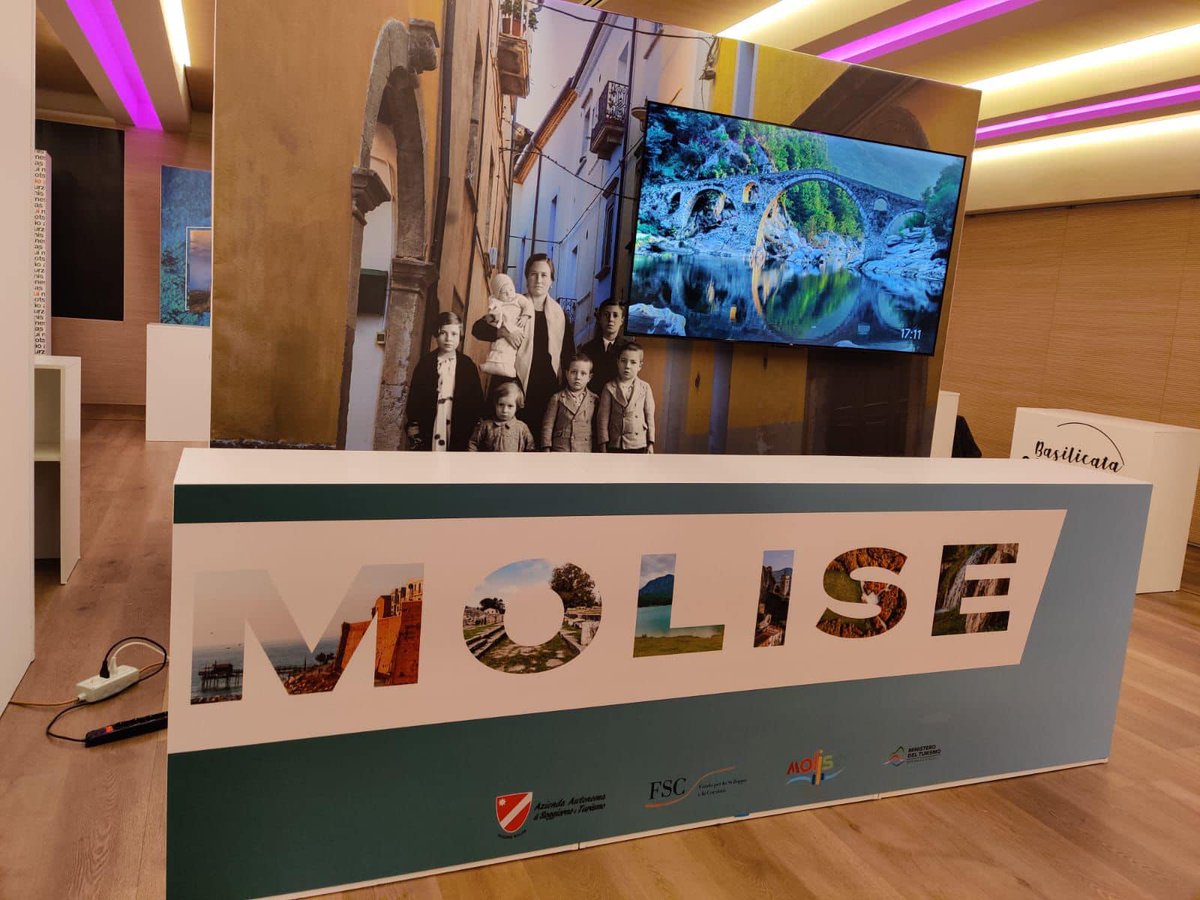 Termolinet's tweet photo. Al via oggi a Matera “Roots Tourism International Exchange”: il primo #evento dedicato al #Turismo delle Radici. Lo stand del Molise è dedicato al territorio e al turismo di ritorno dei molisani. 
https://t.co/8bgzY6Lzmw https://t.co/FeMIuSx6mS