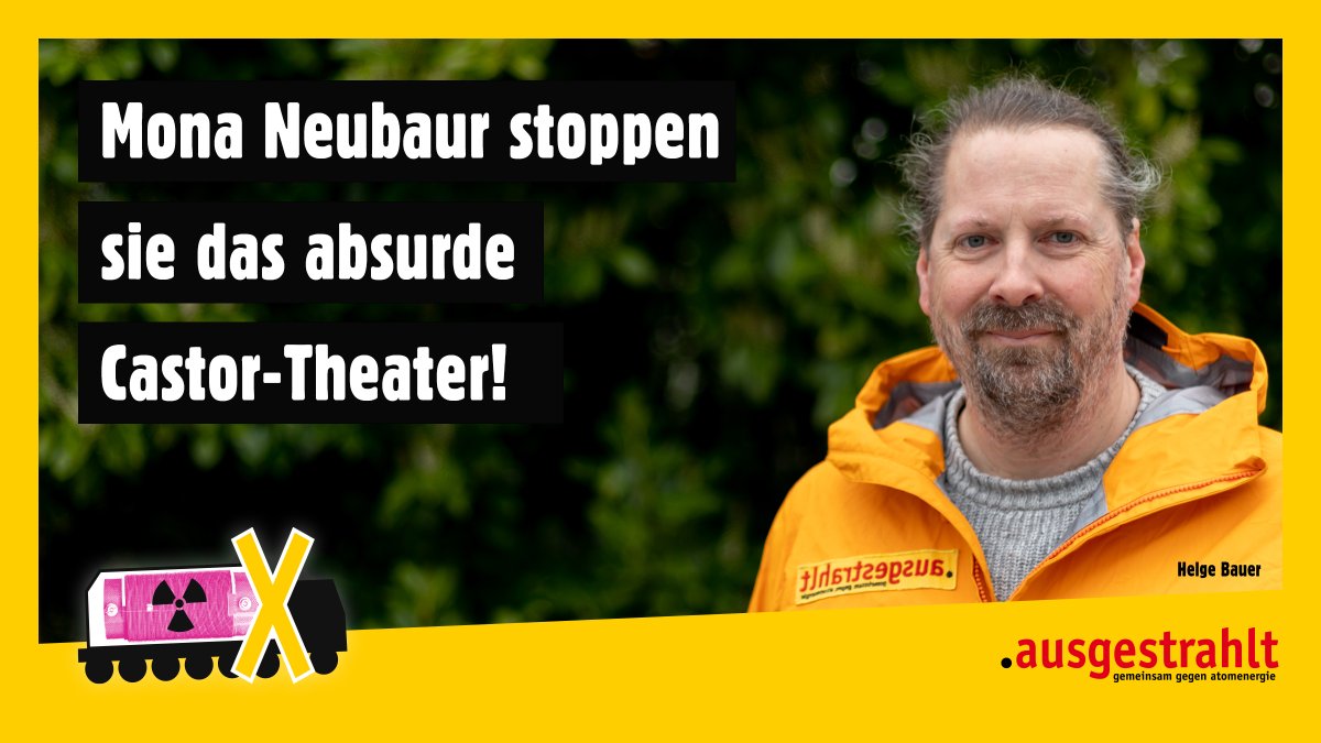 ausgestrahlt's tweet photo. Genehmigungsbehörde bestätigt Erdbebensicherheit des bestehenden Atommüll-Lagers in #Jülich, damit ist die Anordnung zur unverzüglichen Räumung hinfällig . Mona Neubaur (Grüne) muss das absurde Theater um den #Atommüll aus Jülich endlich stoppen.

Zur PM: https://t.co/2V7mtAZBko https://t.co/fzL9ZrFhBQ