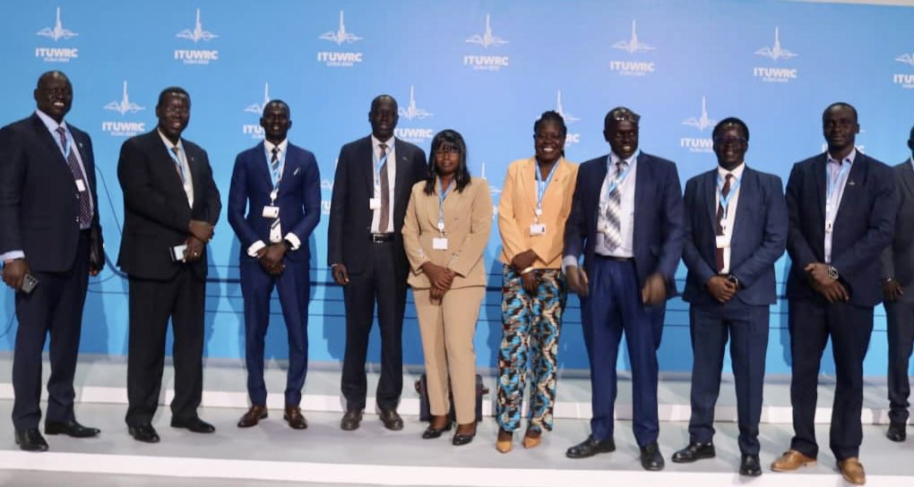 AdokGai's tweet photo. Privileged to have represented South Sudan at #ITUWRC23 in Dubai, leading a delegation of govt stakeholders. Engaging in constructive dialogues to influence radiocommunications. @NcaSsd is committed to advancing technology for the collective good. #SouthSudan eagerly looks forward to solidifying its orbital satellite slot for broadcast and telecommunications services. #connectingSSD #SSOX