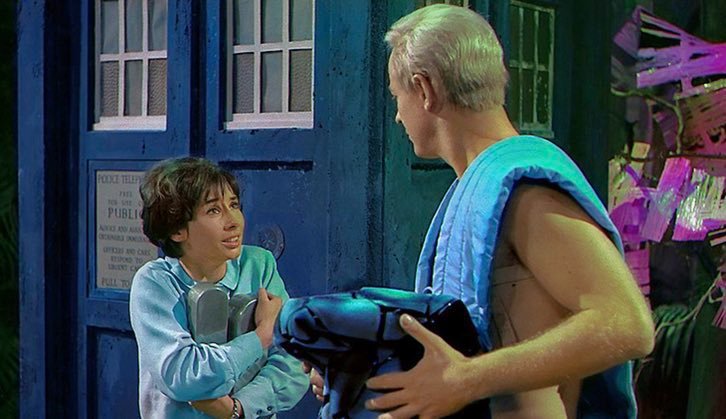 atruedrwhofan's tweet image. And now a very special treat. The Doctors faces their oldest, and deadliest enemies for the very first time... In COLOUR!!

#DoctorWho #DoctorWho60 #TheDaleks