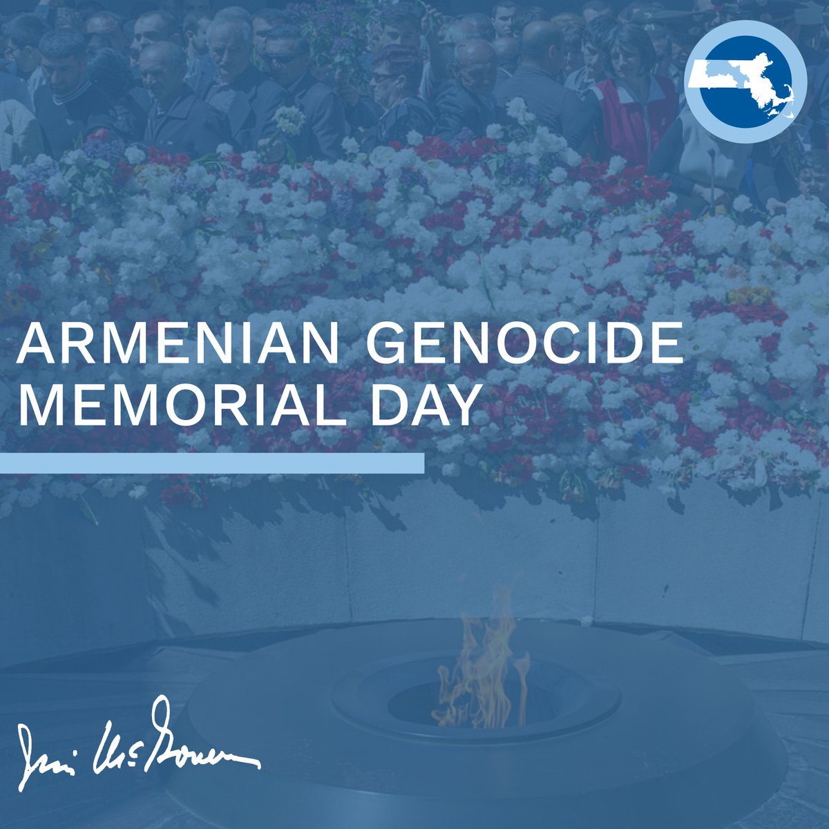 Worcester is home to one of the oldest Armenian communities in the U.S. I stand in solidarity with them and with Armenians around the world in solemn remembrance of the more than 1.5 million Armenian men, women, and children whose lives were taken during the #ArmenianGenocide.