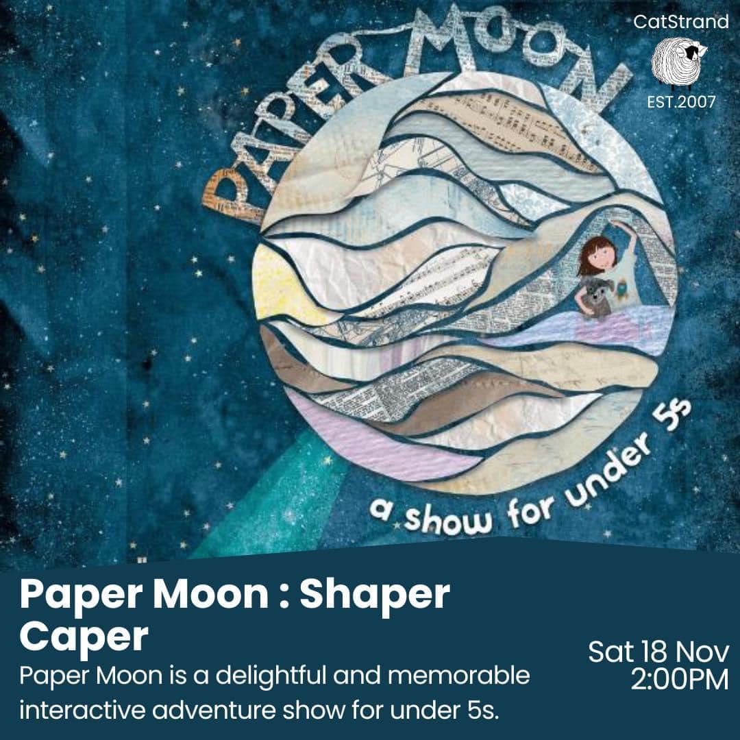 Grab your tickets for Paper Moon here at DBH! 
Click the link to book: dunoonburghhall.org.uk/whats-on/