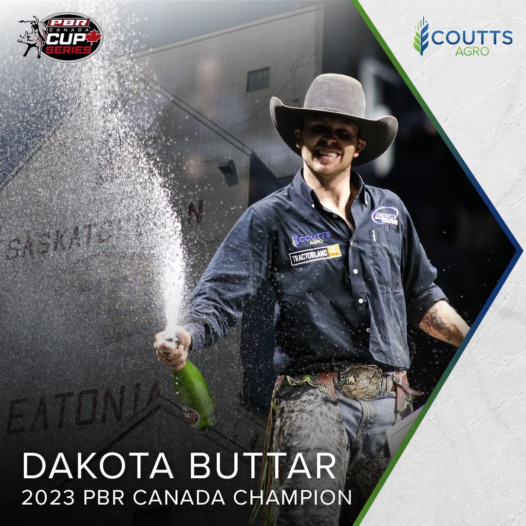 Hats off to Dakota Buttar for clinching his second PBR Canadian Championship. Coutts Agro celebrates the tenacity and skill that make champions. Here’s to a true cowboy legend! 🏆