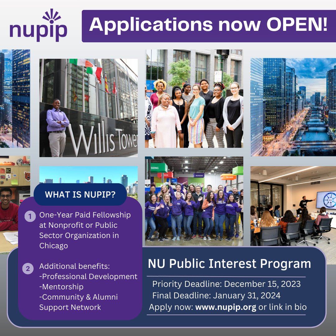 NUPIP has officially opened applications for 2024-2025! Make NUPIP your after-graduation plan and work towards a career in social change! 

Apply now: nupip.org/students/apply…