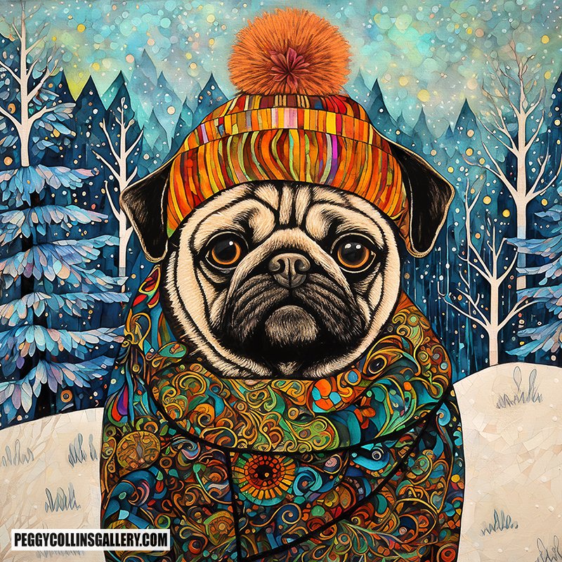 pegcollins's tweet photo. I hope Sir Wuggles the pug puts a smile on your face!

ARTWORK - https://t.co/Zh1E8cBPvV

#pug #puglover #puglife #dogsoftwitter #dogsofx #winter #funny #funnyanimals #art #giftideas #doglover #puppies #gifts #artforsale #buyintoart #ayearforart #doggo https://t.co/GzcFxNNFcU