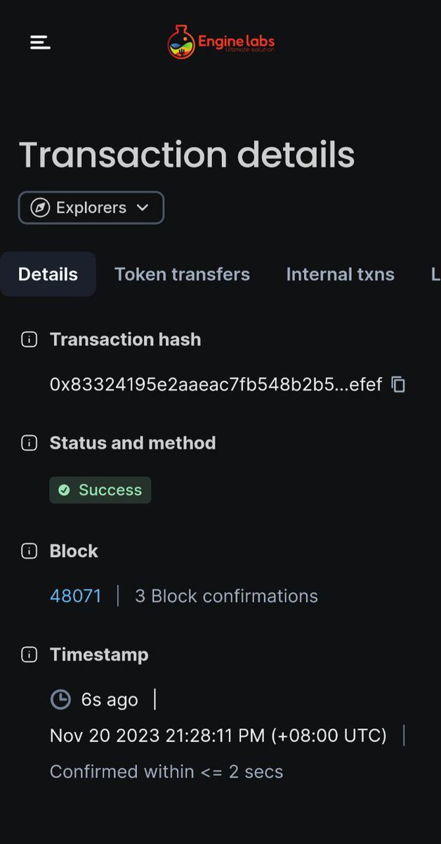 Engine_Labs's tweet photo. TESTNET Faucet requests are successfully executed at a speed of 2 seconds https://t.co/pu8u5jTnxY