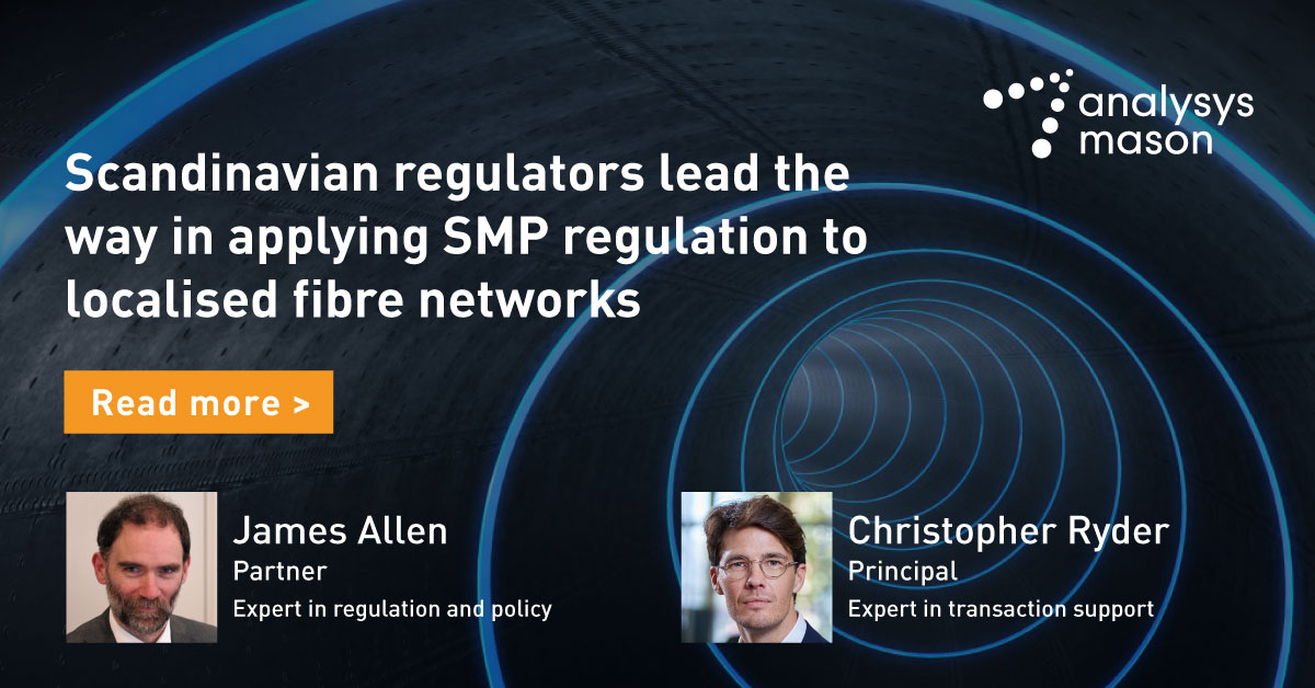 FTTH network investors and operators should not be surprised if high local market shares lead to regulatory constraints on pricing in the medium term. Read more: bit.ly/46sHTI5

#FTTH #Fibre