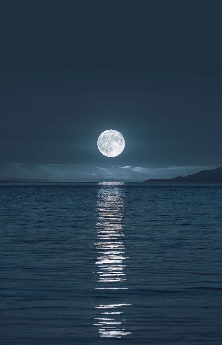 Full Moon reflection.