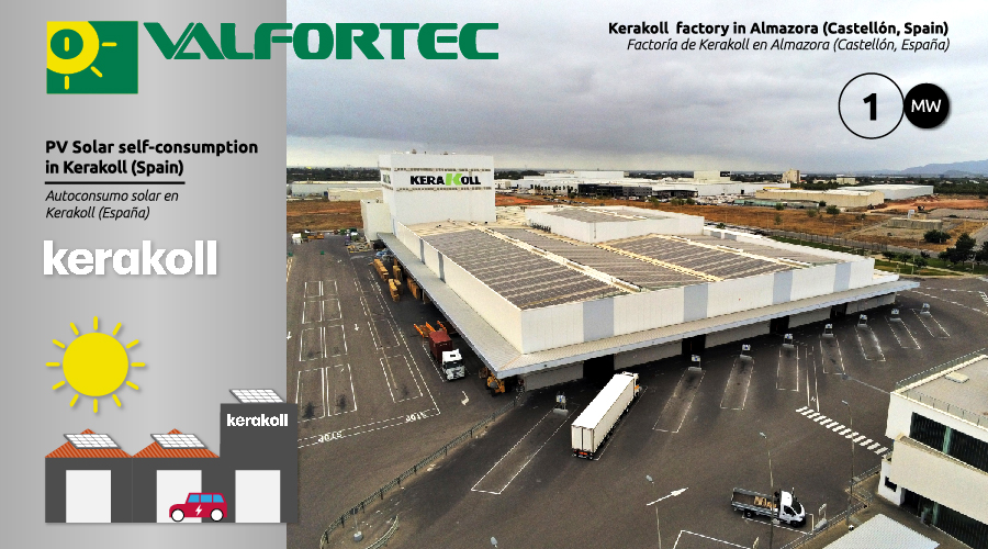 Valfortec's tweet photo. La prestigiosa compañía @kerakoll_ES, 🌍 líder mundial en 🛠 creación de soluciones respetuosas para la 🏗 #construcción #sostenible, apuesta por el #autoconsumo #solar en su factoría de #Almazora (#Castellón) con #Valfortec. ▶ https://t.co/LgPq5bUfUR https://t.co/Wu8naWwtzW