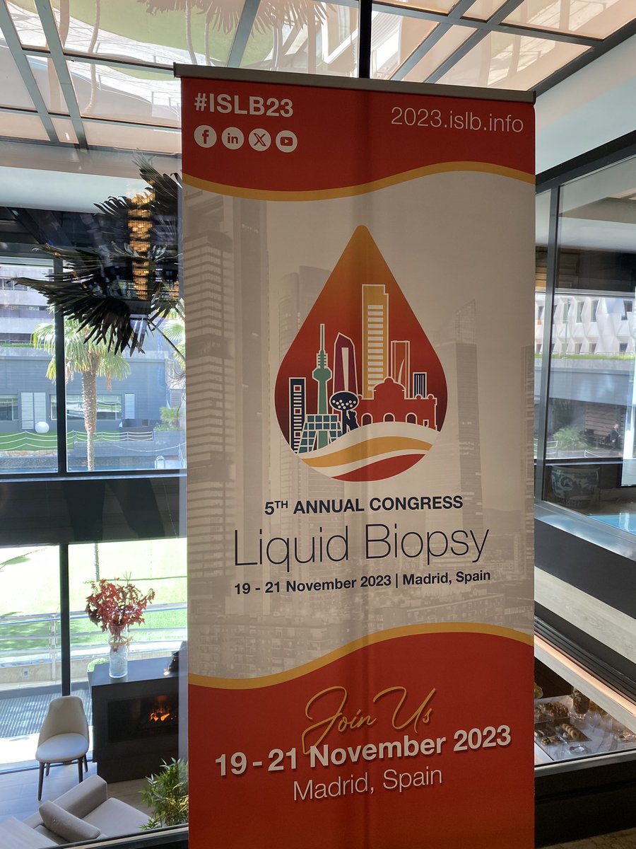 Privileged to spend 3 days in Madríd with the world leading experts in the field of liquid biopsy. Thank you <a href="/ISLB/">Chantelle</a> for welcoming me to the family. #ISLB23