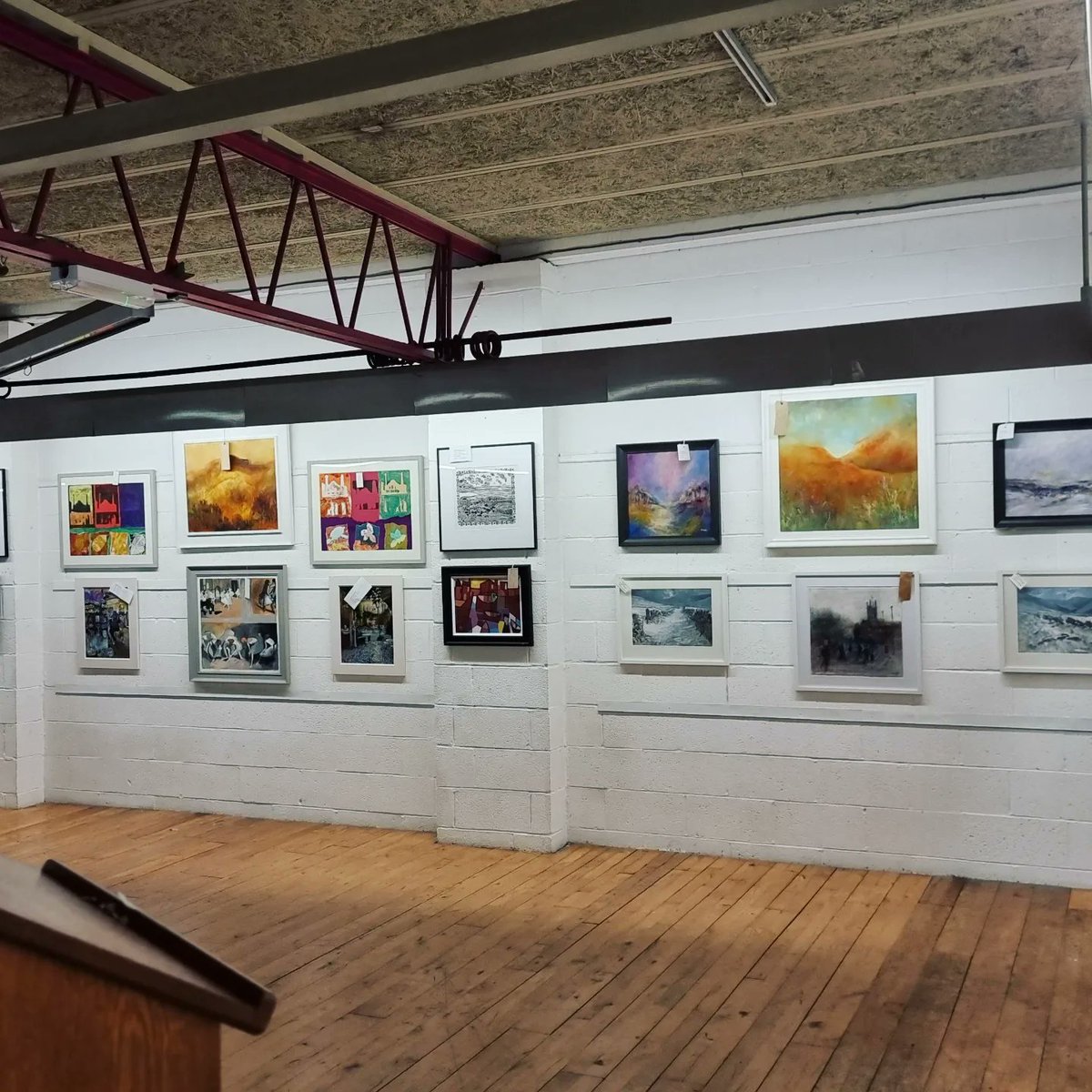 Misty morning heading over to Saddleworth Museum &amp; Gallery to help with the hanging of the Saddleworth Group of Artists Winter Exhibition. All welcome to the preview this Sunday (26th Nov) 1.30pm-3.30pm, with live music and refreshments!