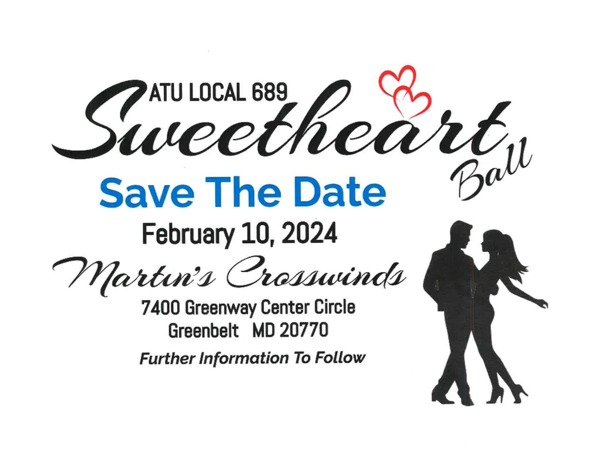 The Annual Sweetheart Ball will be here before you know it. Save the Date: February 10, 2024. Tickets will be available for purchase in December. Stayed tuned for more details.