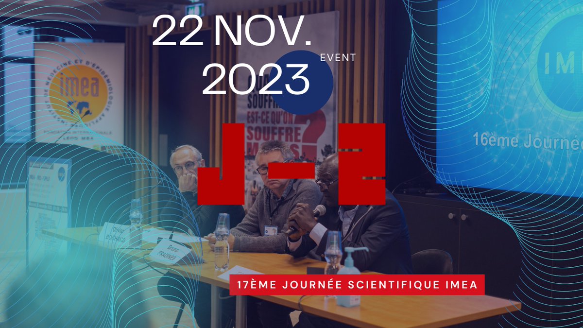 imea_fondation's tweet photo. 🟡 EVENEMENT J-2 🔵 
Il ne reste que quelques jours avant le coup d'envoi de notre événement annuel, la 17ème Journée Scientifique ⌚ 
Découvrez un programme passionnant et assurez-vous de réserver votre place dès maintenant !
➡️ https://t.co/G9S8bT5DrH https://t.co/mVX2prw1E3