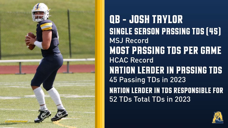 joshtaylor193's tweet photo. My first season at @MSJ_FB vs, my last. It’s been one heck of a ride and I couldn’t be more grateful for @CalebCorrill and the other Offensive Coaches for my growth over the years! Can’t wait to see what’s next! @d3football @DraftDiamonds @MikeDyer @NFL @XFL2023 @USFL https://t.co/BBtl5Aazo6
