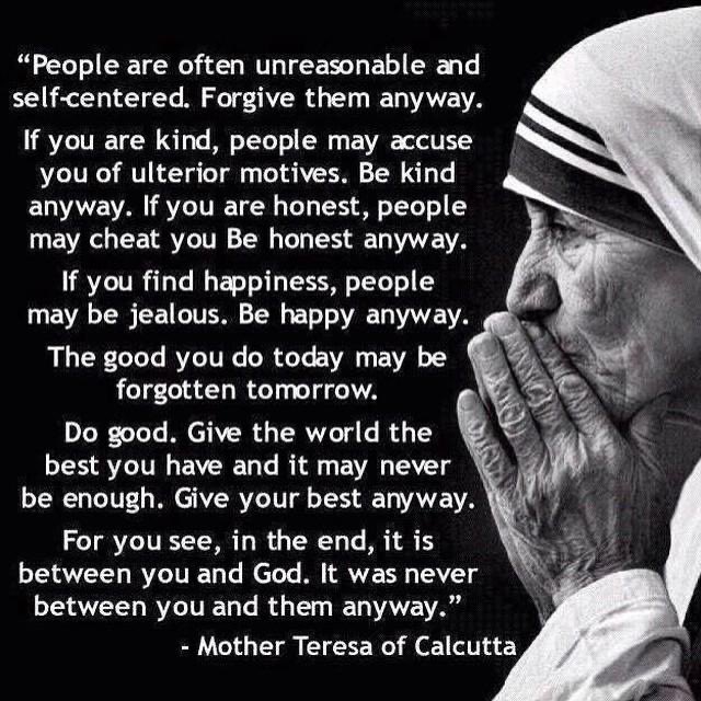 Do good anyway!