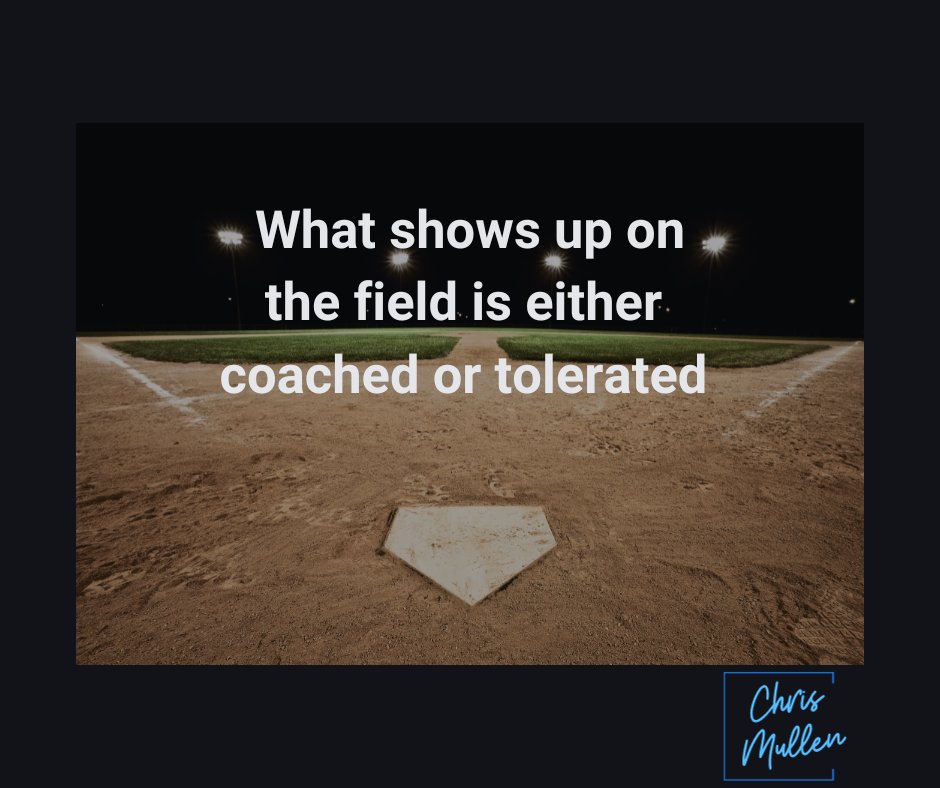 Dr. Chris Mullen (@chrismmullen) on Twitter photo Leaders need to recognize that there teams actions are either coached or tolerated. Be the leader that coaches. 
#leadership #hr #employeeexperience Leaders need to recognize that there teams actions are either coached or tolerated. Be the leader that coaches. 
#leadership #hr #employeeexperience