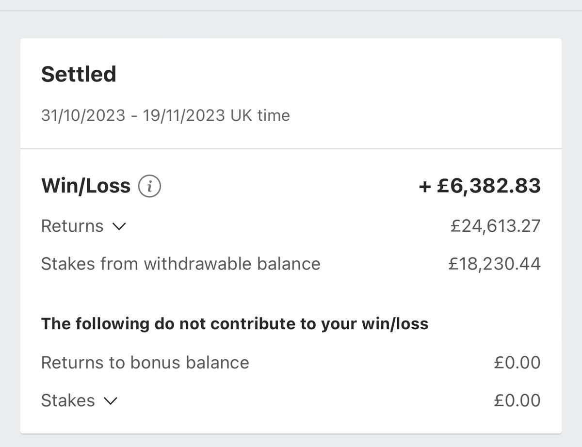 MaccasValueBets's tweet image. I don’t think anyone can convince me otherwise. ❌

Pound for pound, sports betting is the most profitable investment you can make. Period.💰

Nothing matches the consistent levels of returns. Month on month, depending on whether I have access to accounts / stakers, I make a