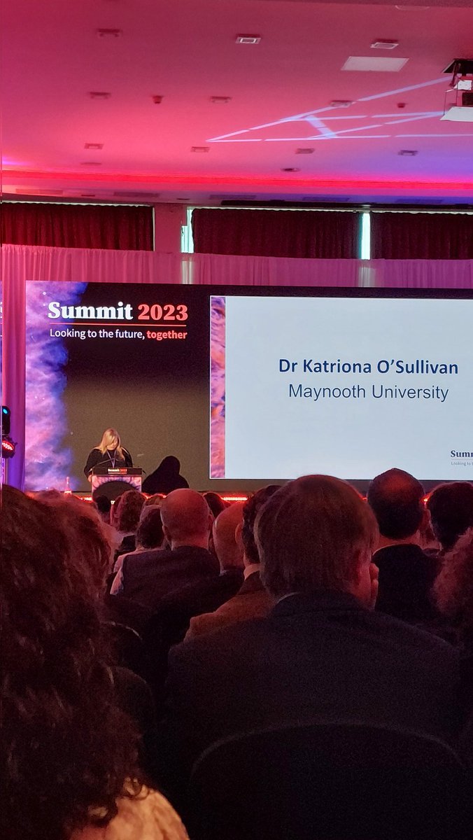Honoured to have had the incredible <a href="/katrionaos/">Katriona O'Sullivan</a> at our SFI-IRC Research Summit today, speaking about equity of access to education, and the power of mentoring. A deserved standing ovation!