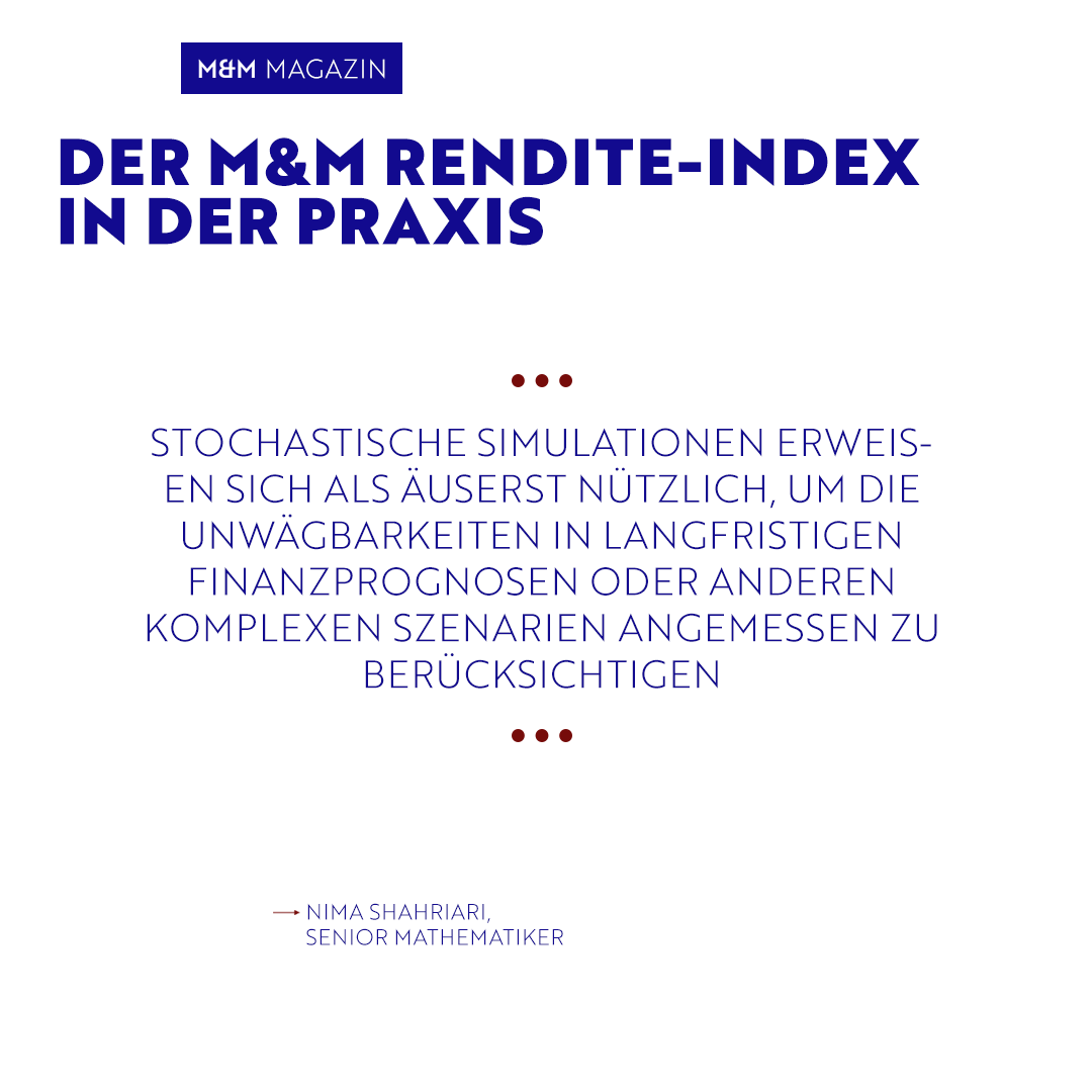 Heute wird es praktisch: Senior Mathematiker Nima Shahriari zeigt in unserem neuesten Beitrag, wie sich der M&amp;M Rendite-Index auf Basis von #Volatium in der Praxis lesen und nutzen lässt.

Die ganze Erläuterung gibt's wie immer in unserem M&amp;M Magazin: eu1.hubs.ly/H06hrrd0