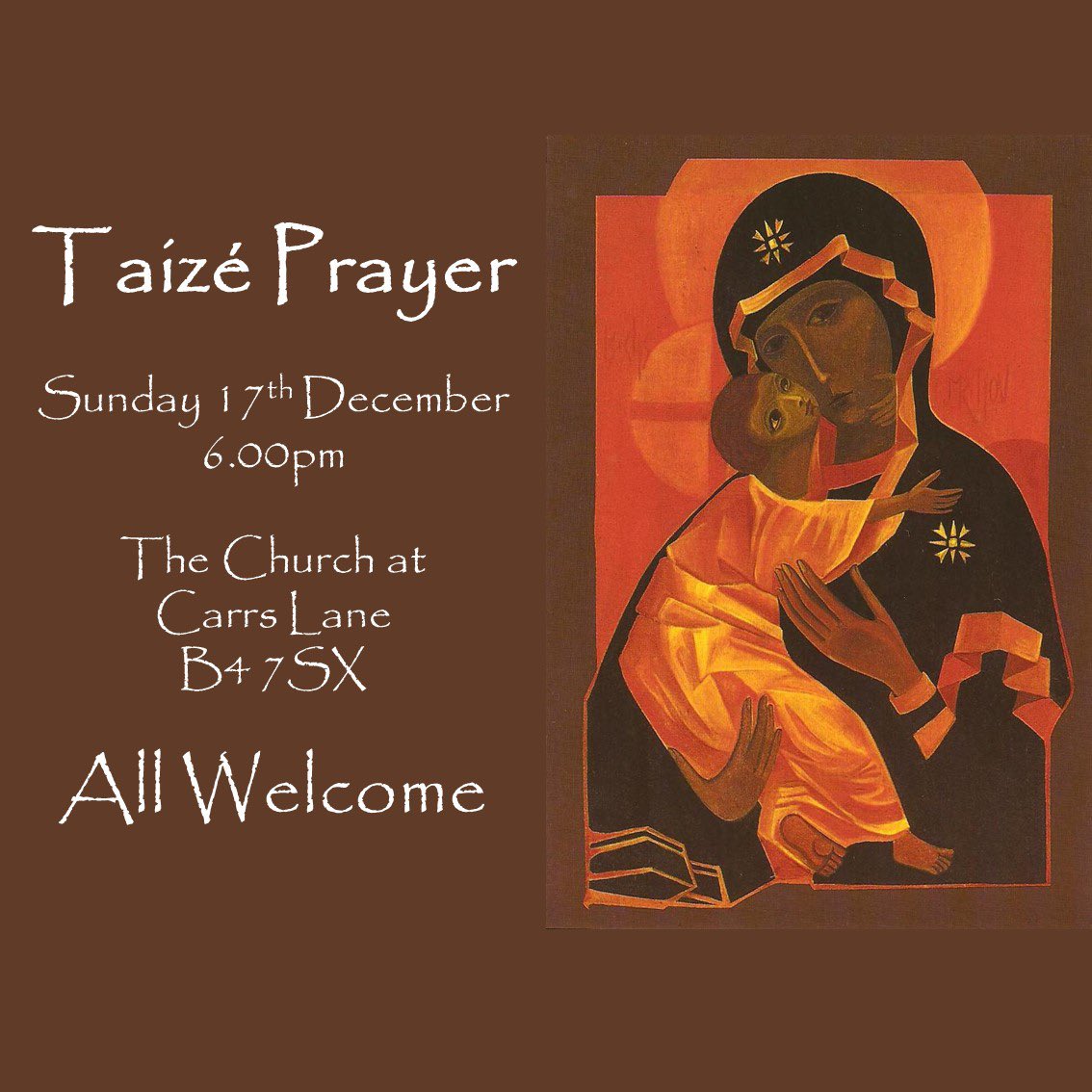 Next #prayer in #Birmingham 
Sun 17 Dec, The Church at Carrs Lane.