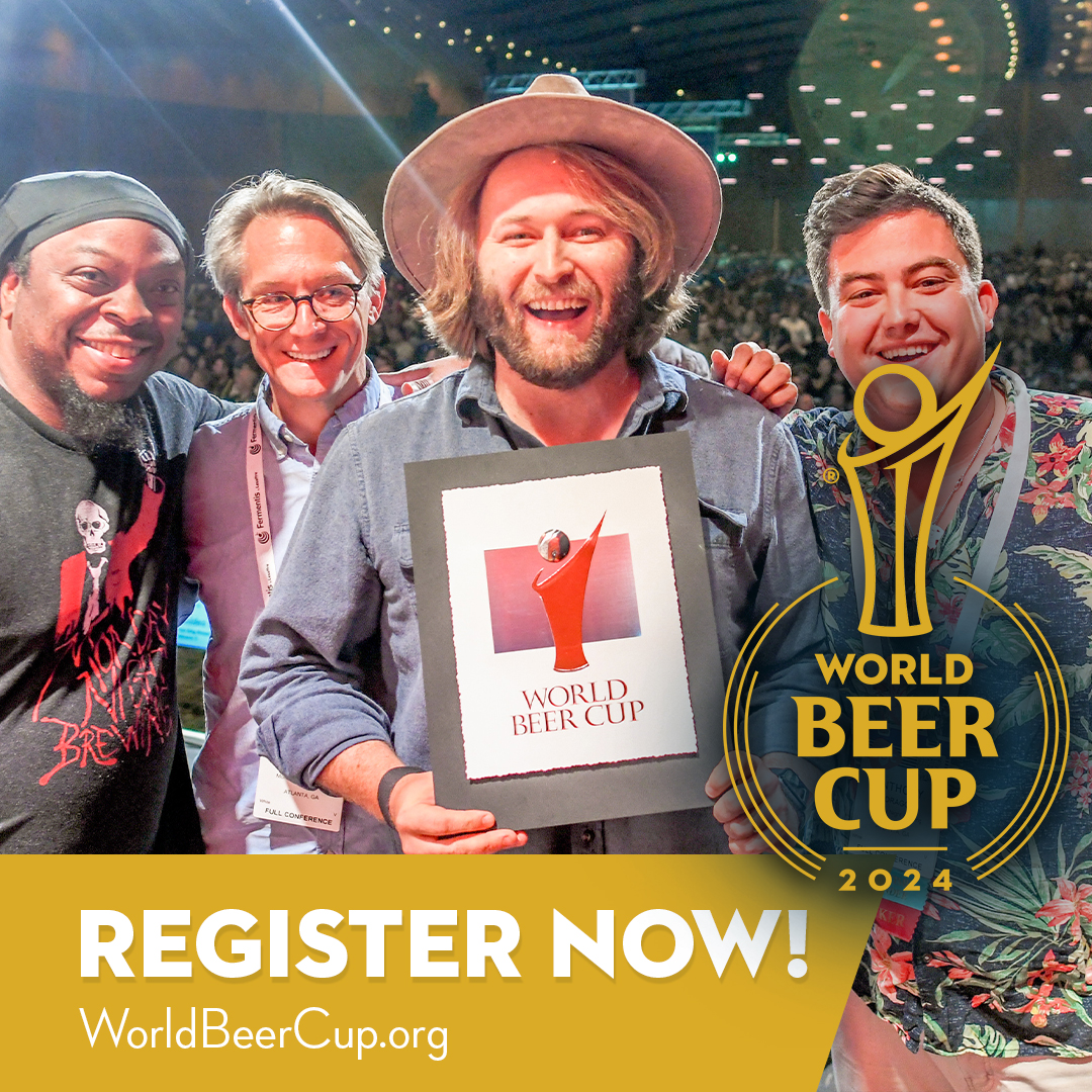 United in the pursuit of brewing excellence, we are the world in #WorldBeerCup. Register now: worldbeercup.org