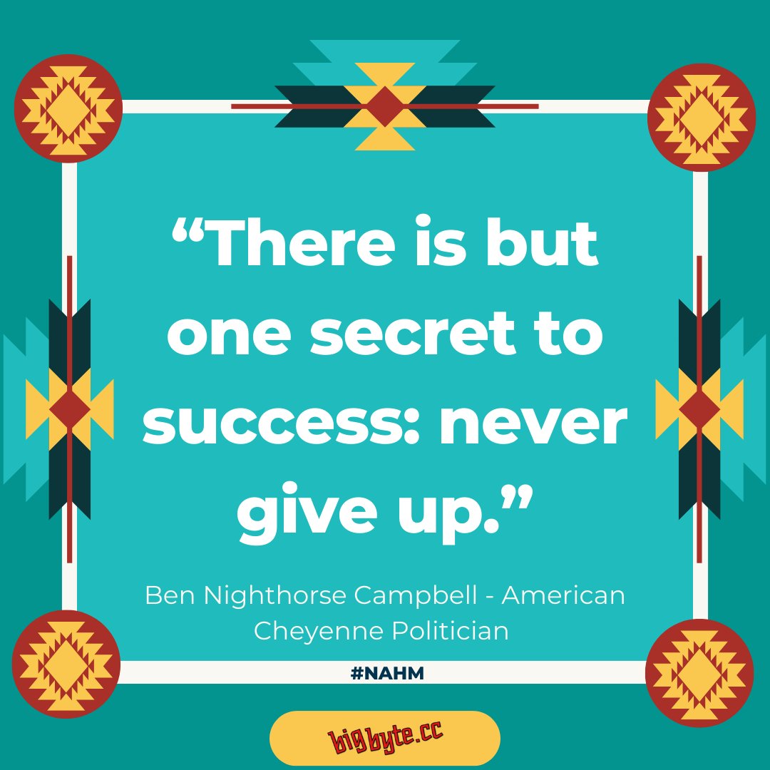 Perseverance is key. So let's honor and learn from the strength and resilience of Native American communities this month, and remember that the secret to success lies in our determination to keep going. 🙌💖 #NativeAmericanHeritageMonth #NeverGiveUp