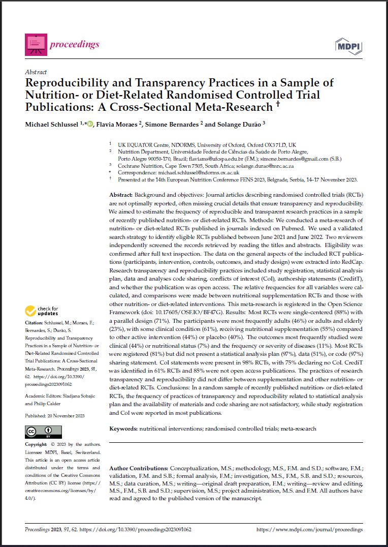 consort_nut's tweet photo. The abstract for our oral presentation at #FENS2023 is now available here https://t.co/OPmuaD0JC5 #OpenAccess! https://t.co/npHNIdB44l