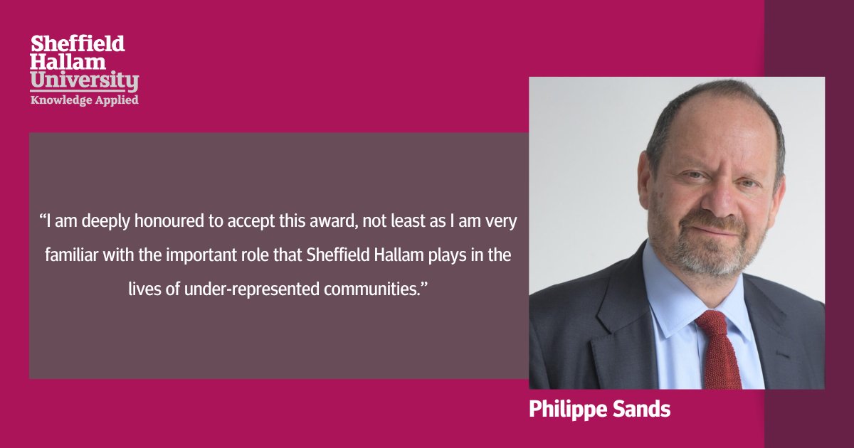 Congratulations to Professor @philippesands KC, who received an honorary doctorate this afternoon in recognition of his distinguished contribution to public international law, literature, and the arts.