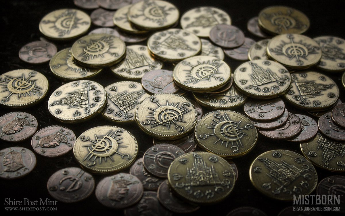 We're thrilled to be returning to Dragonsteel in Salt Lake City! It's an amazing experience for fans of the works and worlds of Brandon Sanderson. Come see us at the Salt Palace convention center today and tomorrow and check out our officially licensed Mistborn coins in person!
