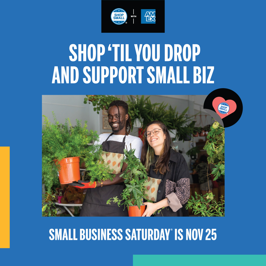 Save the date and come #shopsmall with us THIS SATURDAY!  November 25th from 9am to 8pm we'll have extra special discounts, promotions, and gifts throughout the day.  We can't wait to see you!  #shopsmall #shopsmallsaturday #amex #corneliusnc #lkn #lakenormannc #postmarked