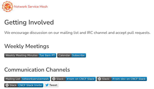 NetworkServiceMesh is the Hybrid/Multi-cloud IP Service Mesh enabling L3 Zero Trust, per workload granularity, and per network service connectivity/security/observability

🌐 Help shape the future of NSM! Join weekly meetings on Tuesdays at 8AM PT on Zoom

networkservicemesh.io/community#week…